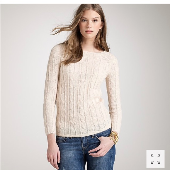 J. Crew Sweaters - J. Crew Dolce cable-knit wool blend eyelet sweater